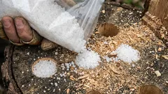  庭には木の切り株の痕跡は残っていません。庭師の間で定評のある方法です。